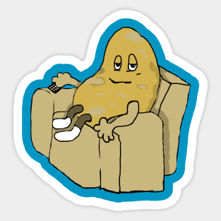 couch potato Sticker